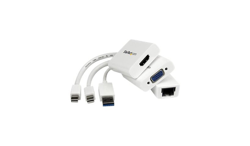 StarTech.com Macbook Air Accessories Kit - MDP to VGA / HDMI and USB 3.0 Gigabit Ethernet Adapter Bundle - Macbook Air