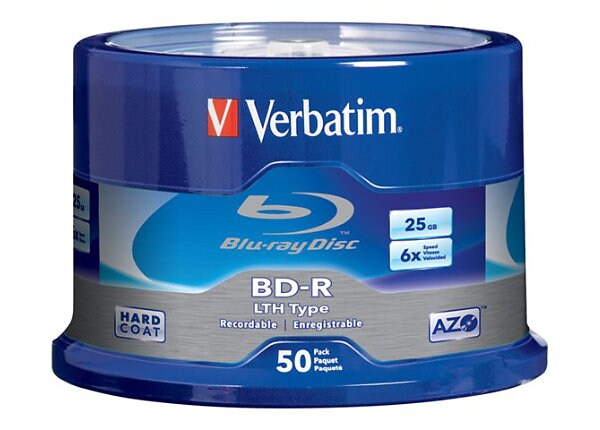 Verbatim LTH Type - BD-R LTH Type x 50 - 25 GB - storage media