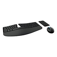 Ordinateur de bureau ergonomique Microsoft Sculpt - clavier, souris et pavé numérique