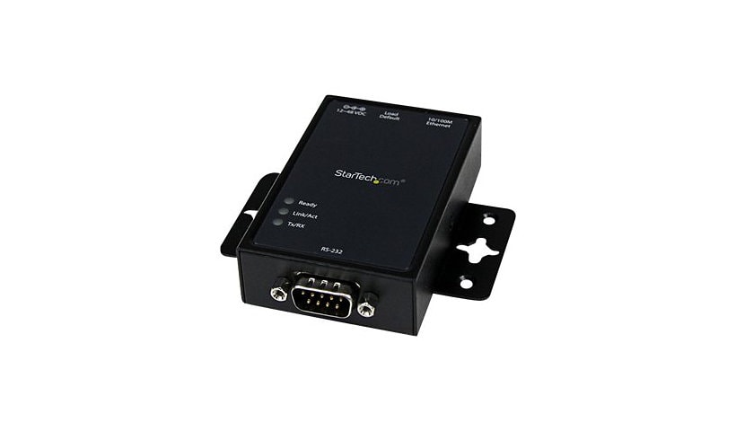 StarTech.com 1 Port RS232 Serial to IP Ethernet Converter / Device Server