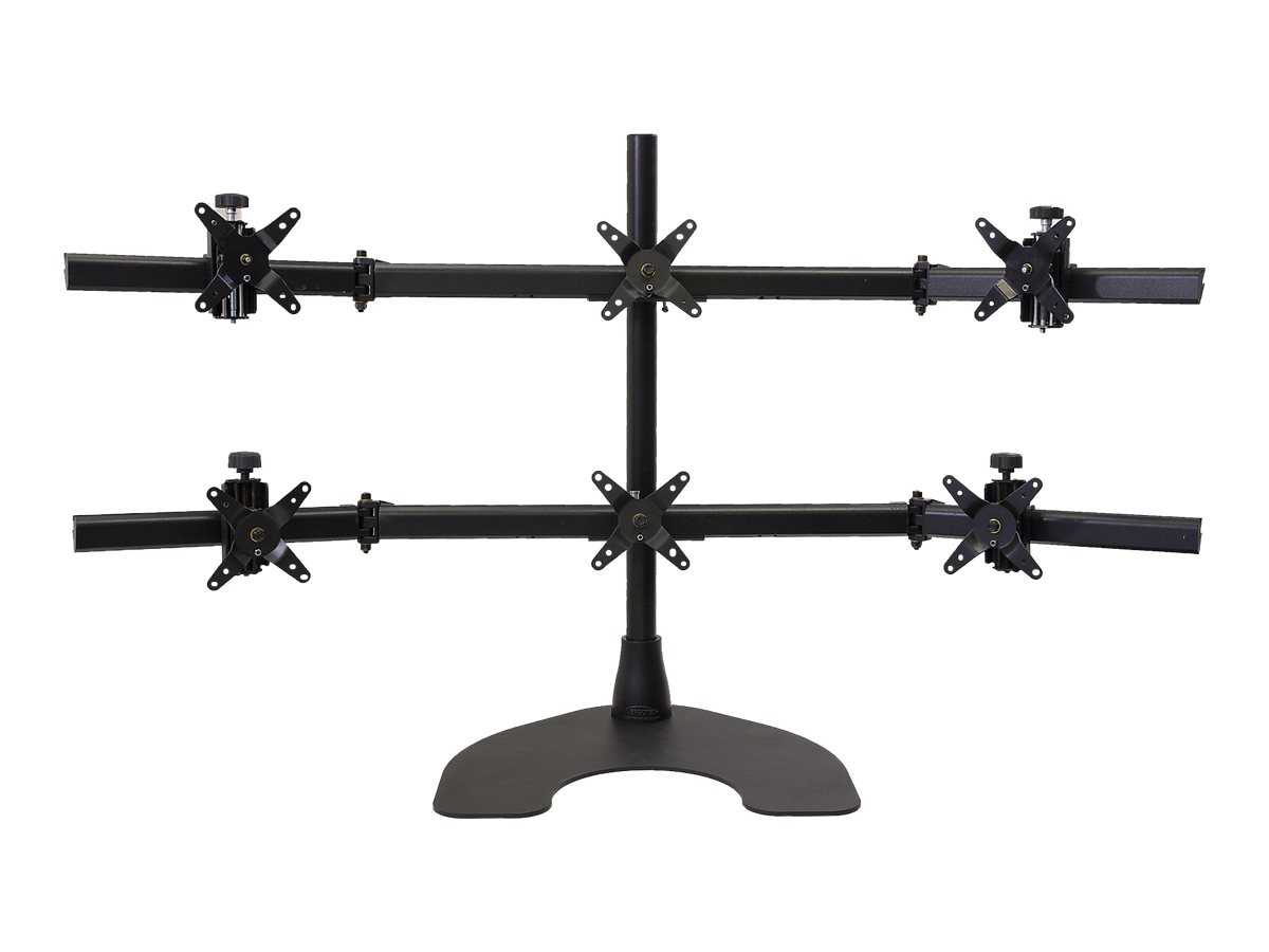 Ergotech 100-D28-B33 - stand - for 6 LCD displays - black