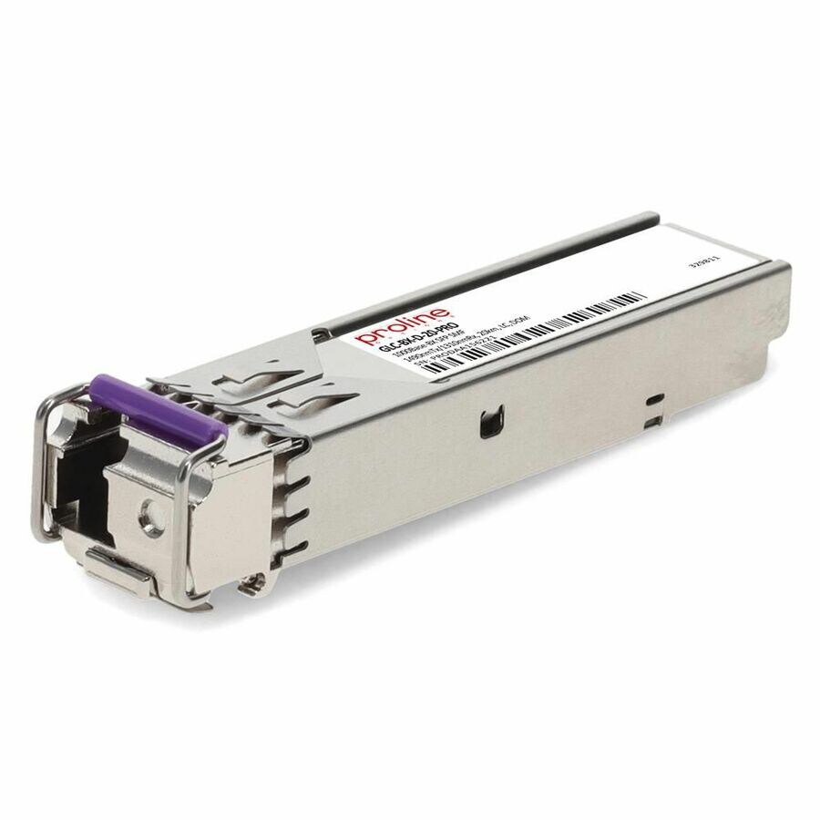 Thumbnail 2 of 9 for Proline Cisco® GLC-BX-D Compatible TAA 1000Base-BX SFP Transceiver (SMF, 1490nmTx/1310nmRx, 20km, LC, DOM)