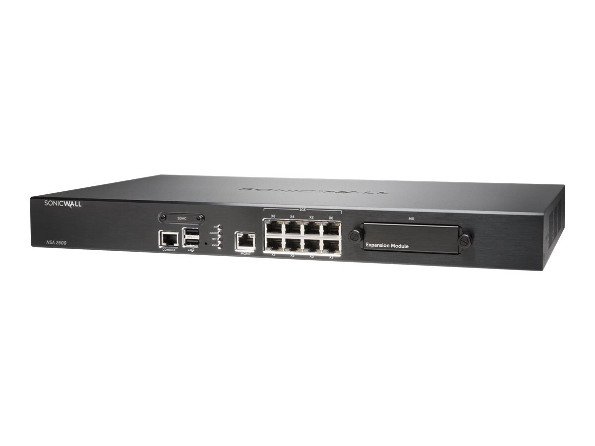 SonicWall NSA 2600 - security appliance - with 3 years SonicWALL Comprehensive Gateway Security Suite
