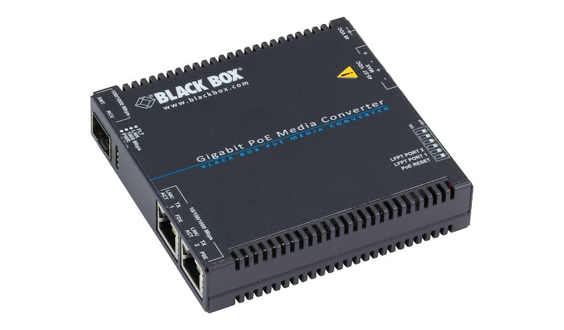Black Box - fiber media converter - 10Mb LAN, 100Mb LAN, 1GbE - TAA Compliant