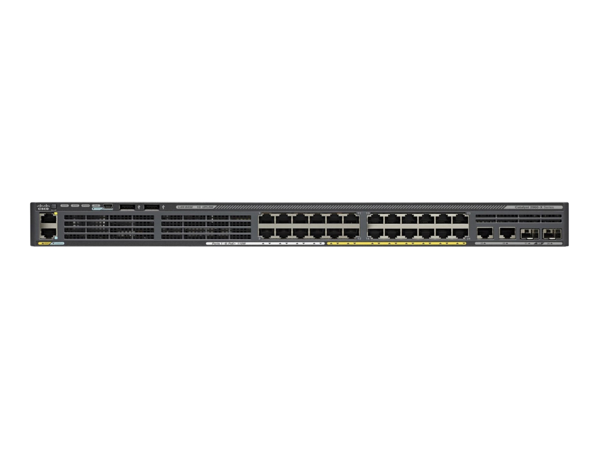 Cisco Catalyst 2960X-24PSQ-L - switch - 24 ports - managed - rack-mountable