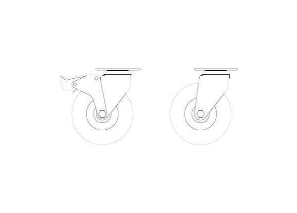 Spectrum Locking Balloon Wheels - mounting component