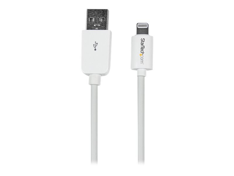 StarTech.com Short White Apple 8pin Lightning to USB Cable iPhone iPod iPad