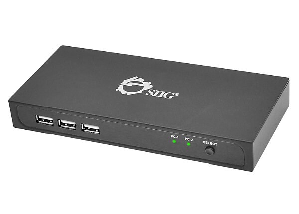 SIIG DisplayPort 2-Port KVM Switch - KVM / audio / USB switch - 2 ports