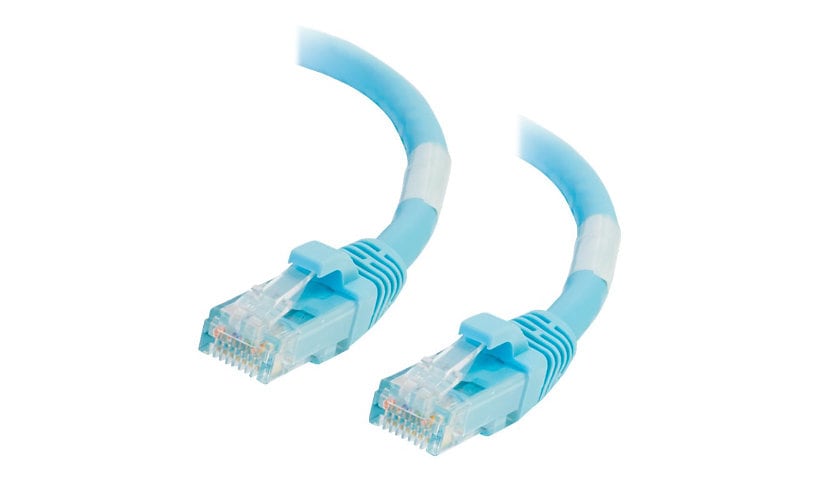 C2G 10ft Cat6a Snagless Unshielded (UTP) Ethernet Cable - Cat6a Network Patch Cable - PoE - Aqua