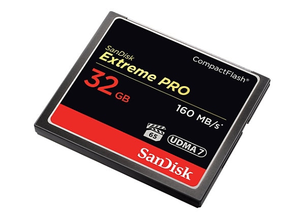 SanDisk Extreme Pro - flash memory card - 32 GB - CompactFlash -  SDCFXPS-032G-A46 - Memory Cards 