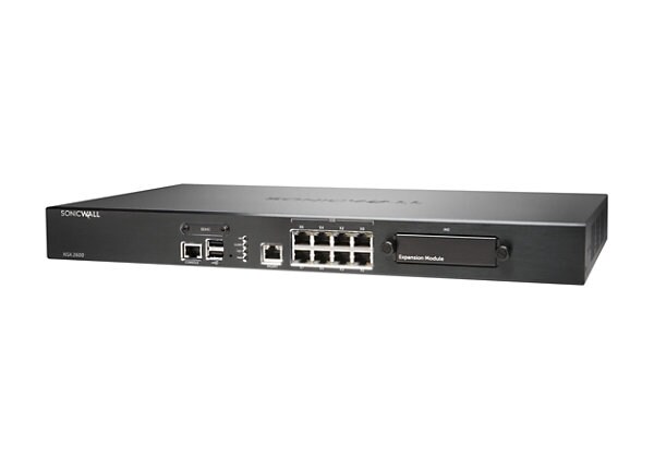 SonicWall NSA 2600 TotalSecure - security appliance - with 1 year SonicWALL Comprehensive Gateway Security Suite
