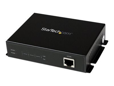 StarTech.com 5 Port Unmanaged Industrial Gigabit PoE Switch with 4 Power over Ethernet ports - switch - 5 ports -