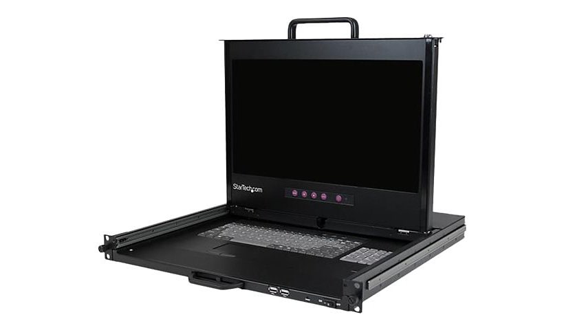 StarTech.com HD 1080p Dual Rail Rackmount LCD Console with Front USB - KVM