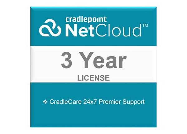Cradlepoint CradleCare Premier - extended service agreement - 3 years - shipment