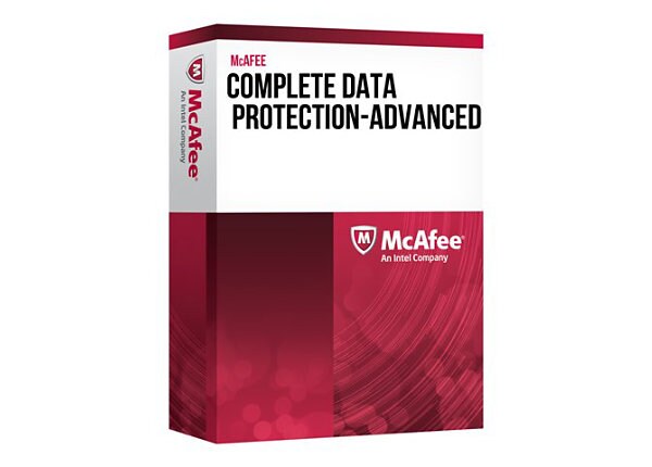 McAfee Complete Data Protection Advanced - competitive upgrade license + 1 Year Gold Business Support - 1 node or 1 VDI