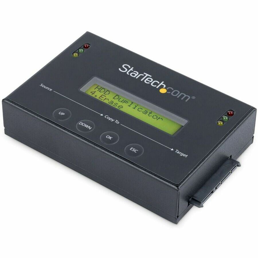 StarTech.com 1:1 Standalone Hard Drive Duplicator and Eraser, SATA HDD/SSD Cloner/Copier/Sanitizer