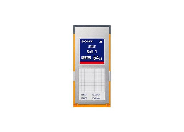 Sony SxS-1 SBS-64G1B - flash memory card - 64 GB - ExpressCard/34
