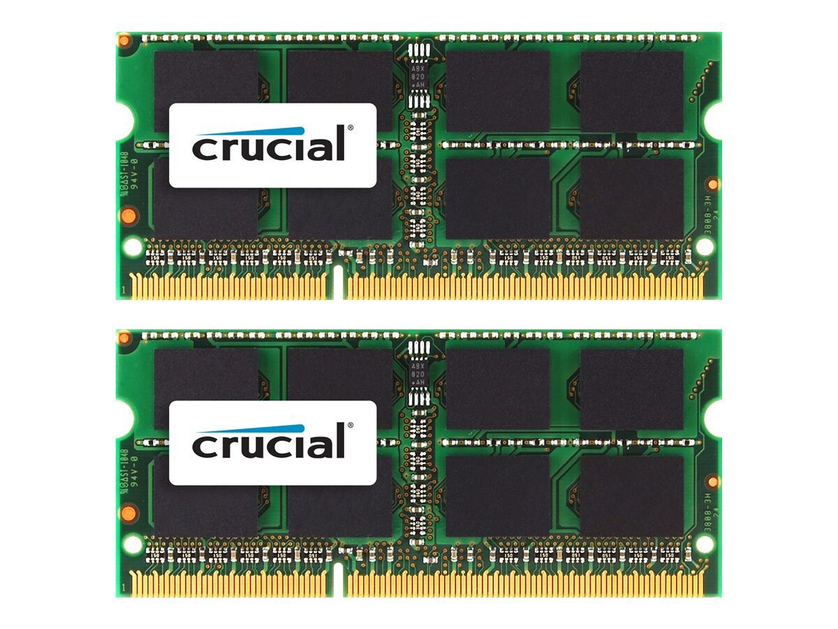 Crucial - DDR3 - kit - 8 GB: 2 x 4 GB - SO-DIMM 204-pin - 1600 MHz / PC3-12