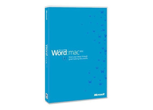 Microsoft Word 2011 for Mac - license - 1 PC