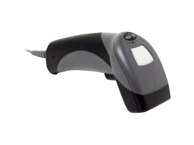 Code Reader 1400 Barcode Scanner with 6' USB Cable and Stand - Dark Gray