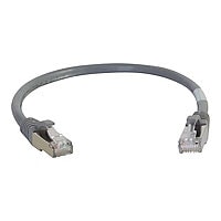 C2G 6ft Cat6a Snagless Shielded (STP) Ethernet Cable - Cat6a Network Patch Cable - PoE - Gray