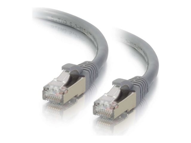 C2G 10ft Cat6a Snagless Shielded (STP) Network Patch Ethernet Cable Gray - patch cable - 3.05 m - gray