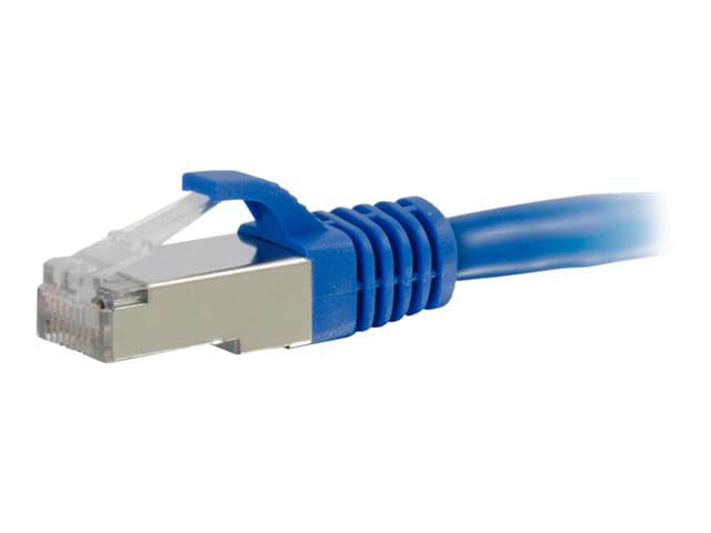 C2G 6ft Cat6a Snagless Shielded (STP) Ethernet Cable - Cat6a Network Patch Cable - PoE - Blue