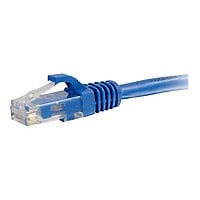 C2G 1ft Cat6a Snagless Unshielded (UTP) Ethernet Cable - Cat6a Network Patch Cable - PoE - Blue