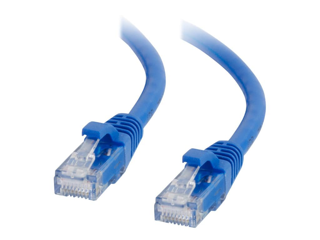 C2G 10ft Cat6a Snagless Unshielded (UTP) Ethernet Cable - Cat6a Network Patch Cable - PoE - Blue