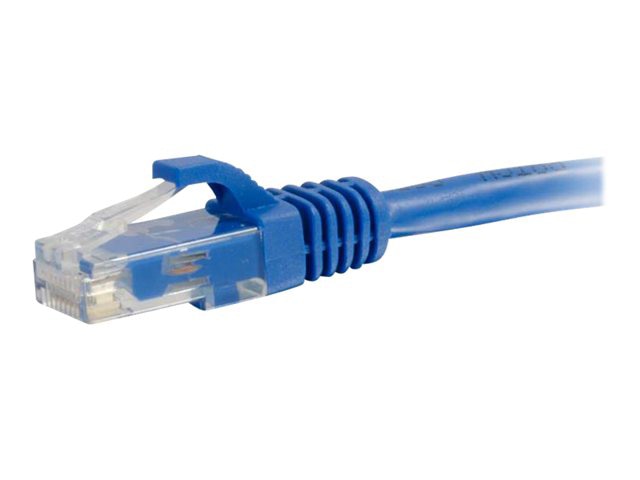 C2G 25ft Cat6a Snagless Unshielded (UTP) Ethernet Cable - Cat6a Network Patch Cable - PoE - Blue