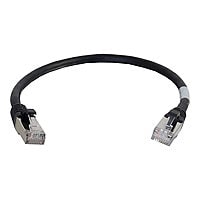C2G Cat6a Snagless Shielded (STP) Network Patch Cable - patch cable - 5 ft - black