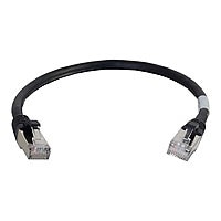 C2G 10ft Cat6a Snagless Shielded (STP) Ethernet Cable - Cat6a Network Patch Cable - PoE - Black