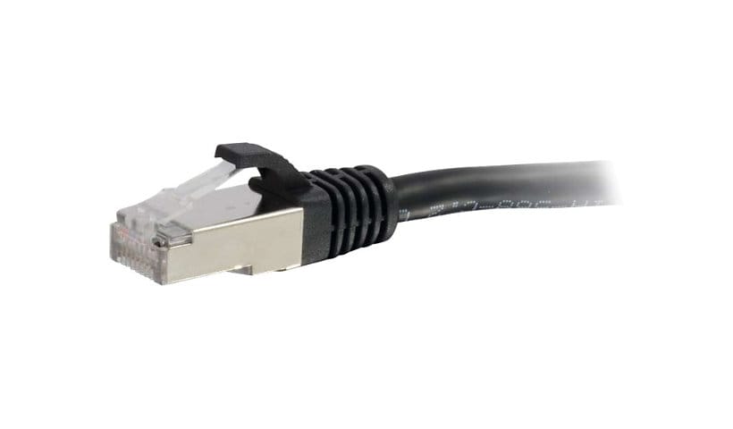 C2G 30ft Cat6a Snagless Shielded (STP) Ethernet Cable - Cat6a Network Patch Cable - PoE - Black