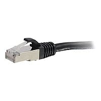 C2G 30ft Cat6a Snagless Shielded (STP) Ethernet Cable - Cat6a Network Patch Cable - PoE - Black