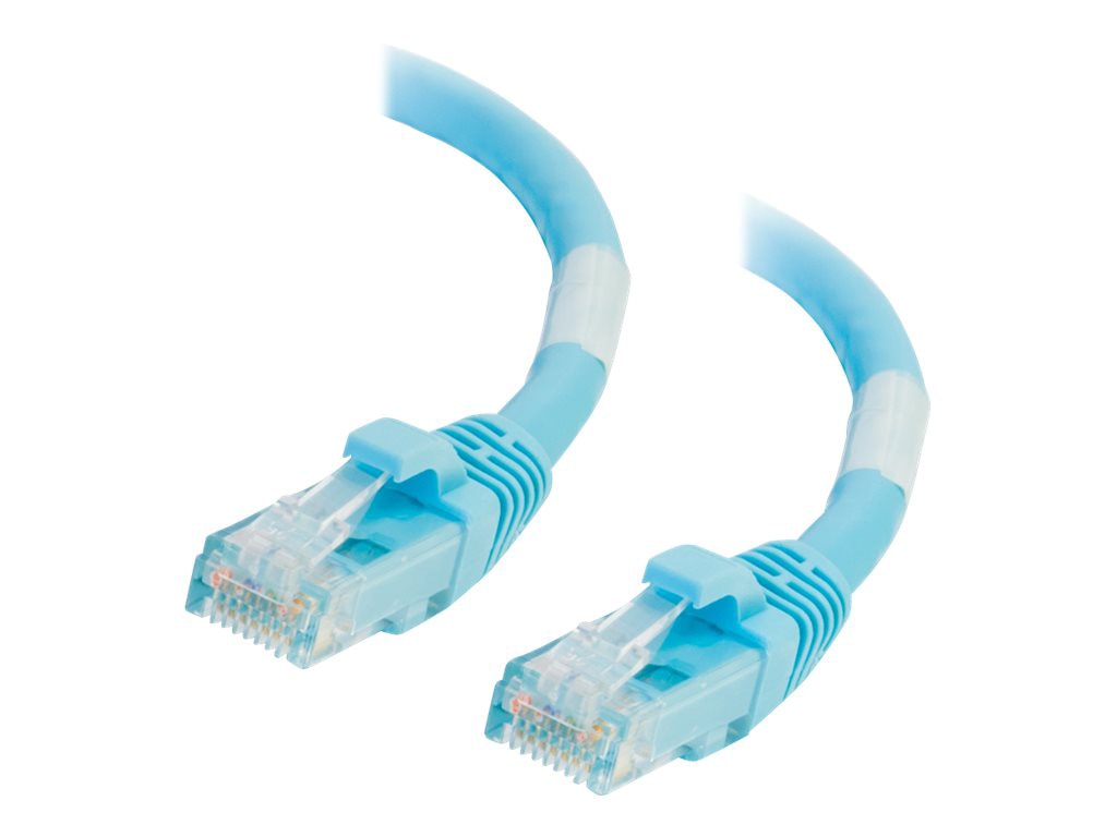 C2G 3ft Cat6a Snagless Unshielded (UTP) Ethernet Cable - Cat6a Network Patch Cable - PoE - Aqua