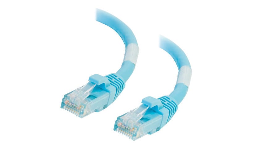 C2G 3ft Cat6a Snagless Unshielded (UTP) Ethernet Cable - Cat6a Network Patch Cable - PoE - Aqua