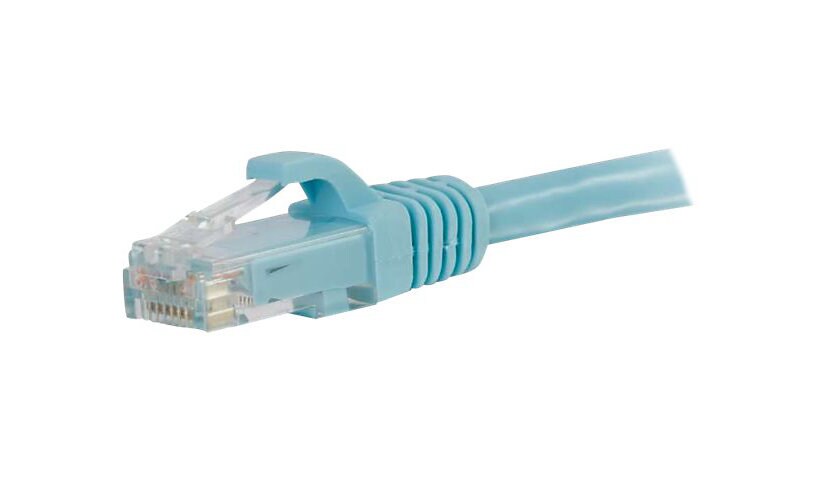 C2G 8ft Cat6a Snagless Unshielded (UTP) Network Patch Ethernet Cable-Aqua -