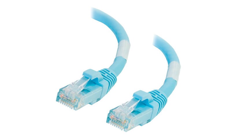 C2G 15ft Cat6a Unshielded Ethernet Cable Cat 6a Network Patch Cable - Aqua