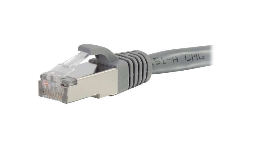 C2G 10ft Cat6 Snagless Shielded (STP) Ethernet Cable - Cat6 Network Patch Cable - PoE - Gray