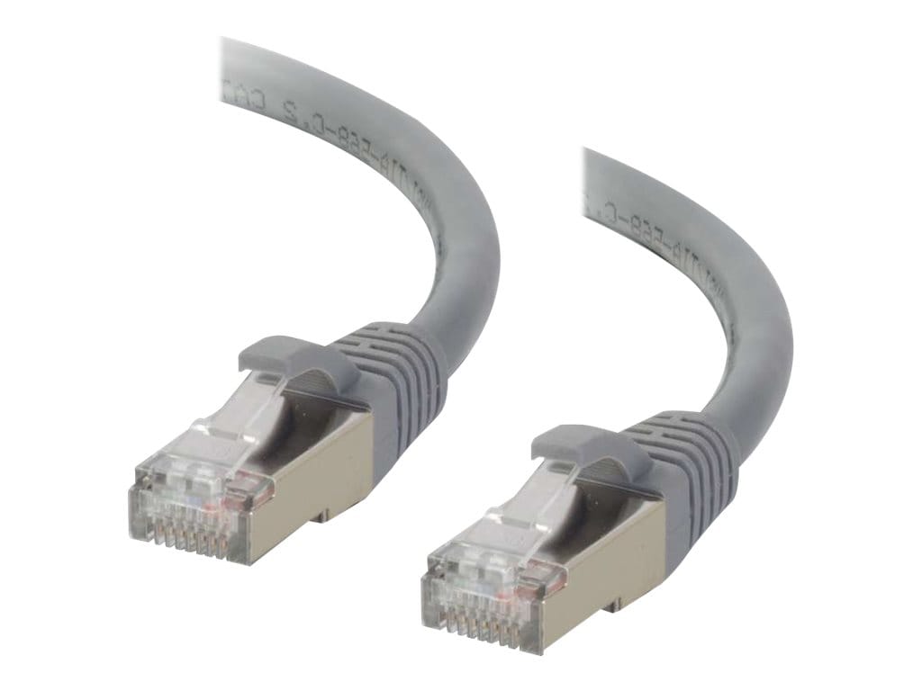 C2G 20ft Cat6 Snagless Shielded (STP) Ethernet Cable - Cat6 Network Patch Cable - PoE - Gray