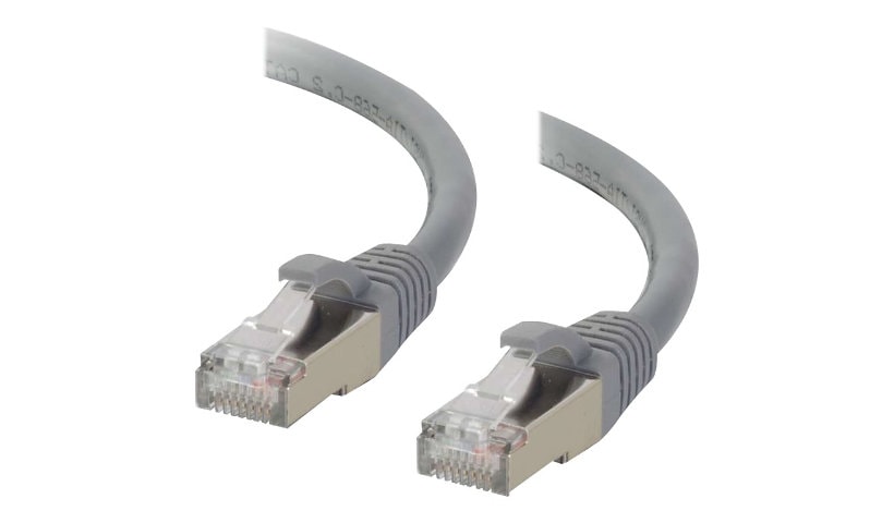 C2G 20ft Cat6 Snagless Shielded (STP) Ethernet Cable - Cat6 Network Patch Cable - PoE - Gray