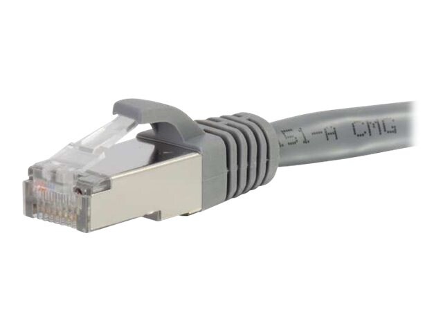 C2G 30ft Cat6 Snagless Shielded (STP) Ethernet Network Patch Cable - Gray - patch cable - 30 ft - gray