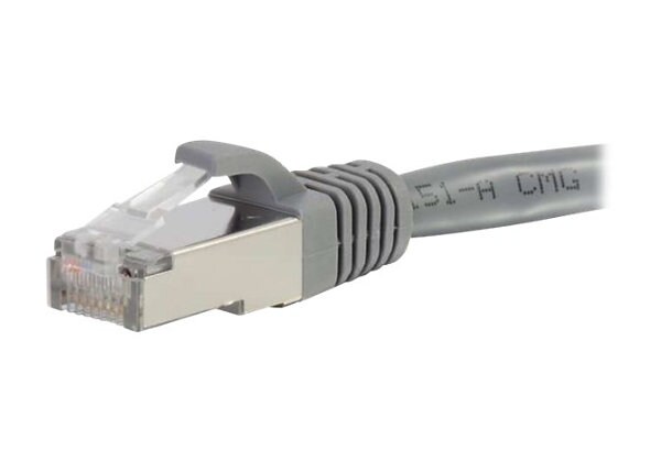 C2G 30ft Cat6 Snagless Shielded (STP) Ethernet Network Patch Cable - Gray - patch cable - 30 ft - gray