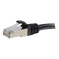 C2G 1ft Cat6 Snagless Shielded (STP) Ethernet Cable - Cat6 Network Patch Cable - PoE - Black