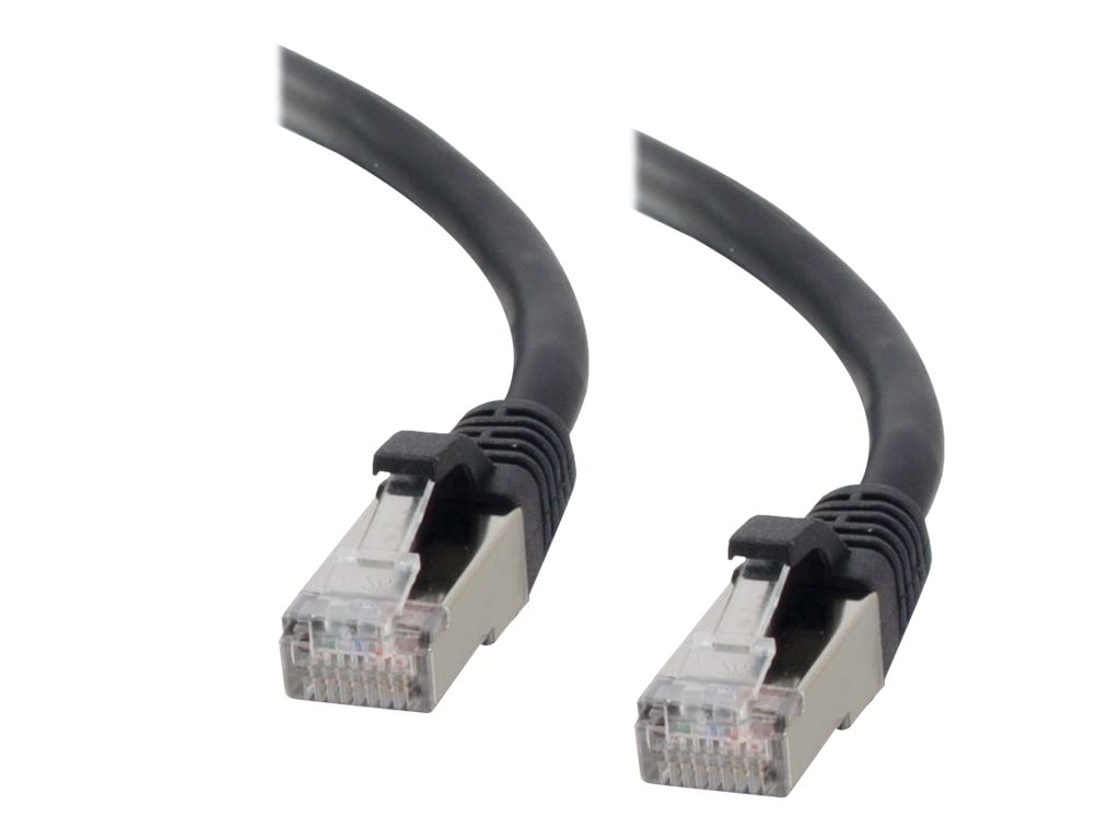 C2G 20ft Cat6 Snagless Shielded (STP) Ethernet Cable - Cat6 Network Patch Cable - PoE - Black