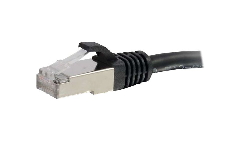 C2G 25ft Cat6 Snagless Shielded (STP) Ethernet Cable - Cat6 Network Patch Cable - PoE - Black