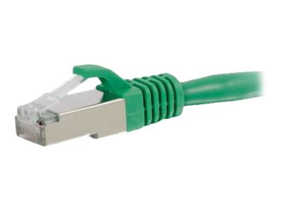 Thumbnail 4 of 5 for C2G 8ft Cat6 Snagless Shielded (STP) Ethernet Cable - Cat6 Network Patch Cable - PoE - Green