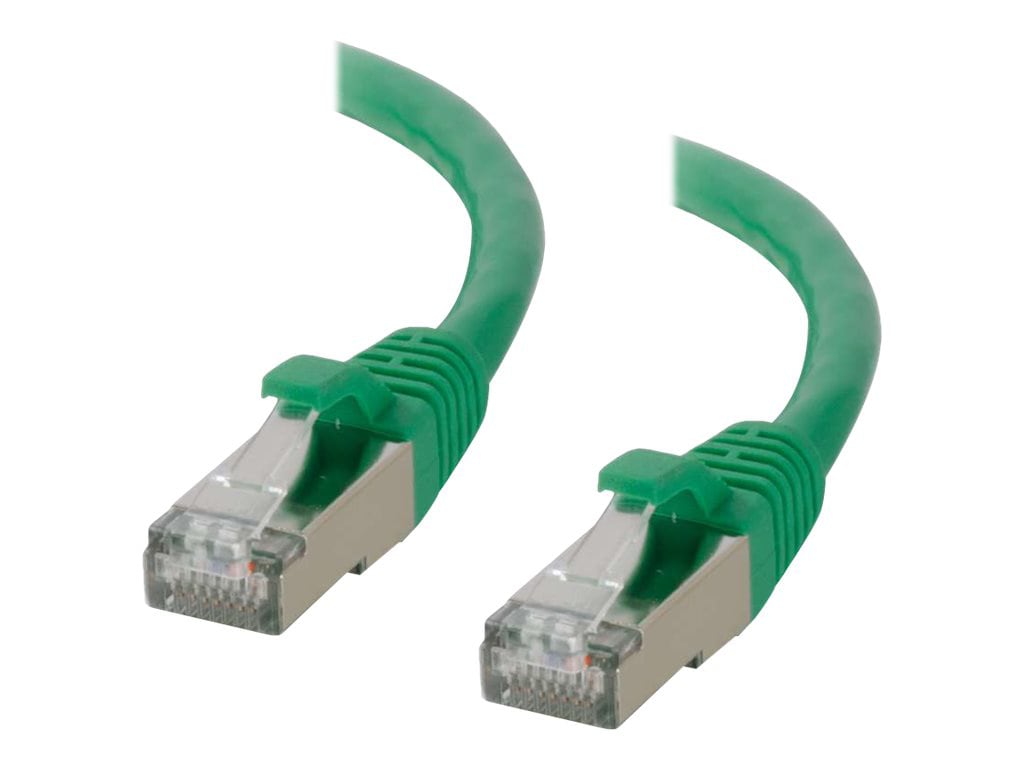 C2G 25ft Cat6 Snagless Shielded (STP) Ethernet Cable - Cat6 Network Patch Cable - PoE - Green