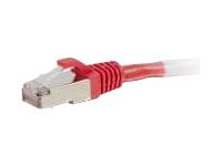 C2G 2ft Cat6 Snagless Shielded (STP) Ethernet Cable - Cat6 Network Patch Cable - PoE - Red