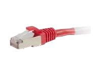 C2G 8ft Cat6 Snagless Shielded (STP) Ethernet Cable - Cat6 Network Patch Cable - PoE - Red